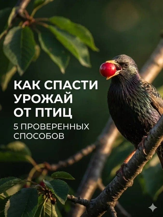 Как уберечь ягоды от птиц