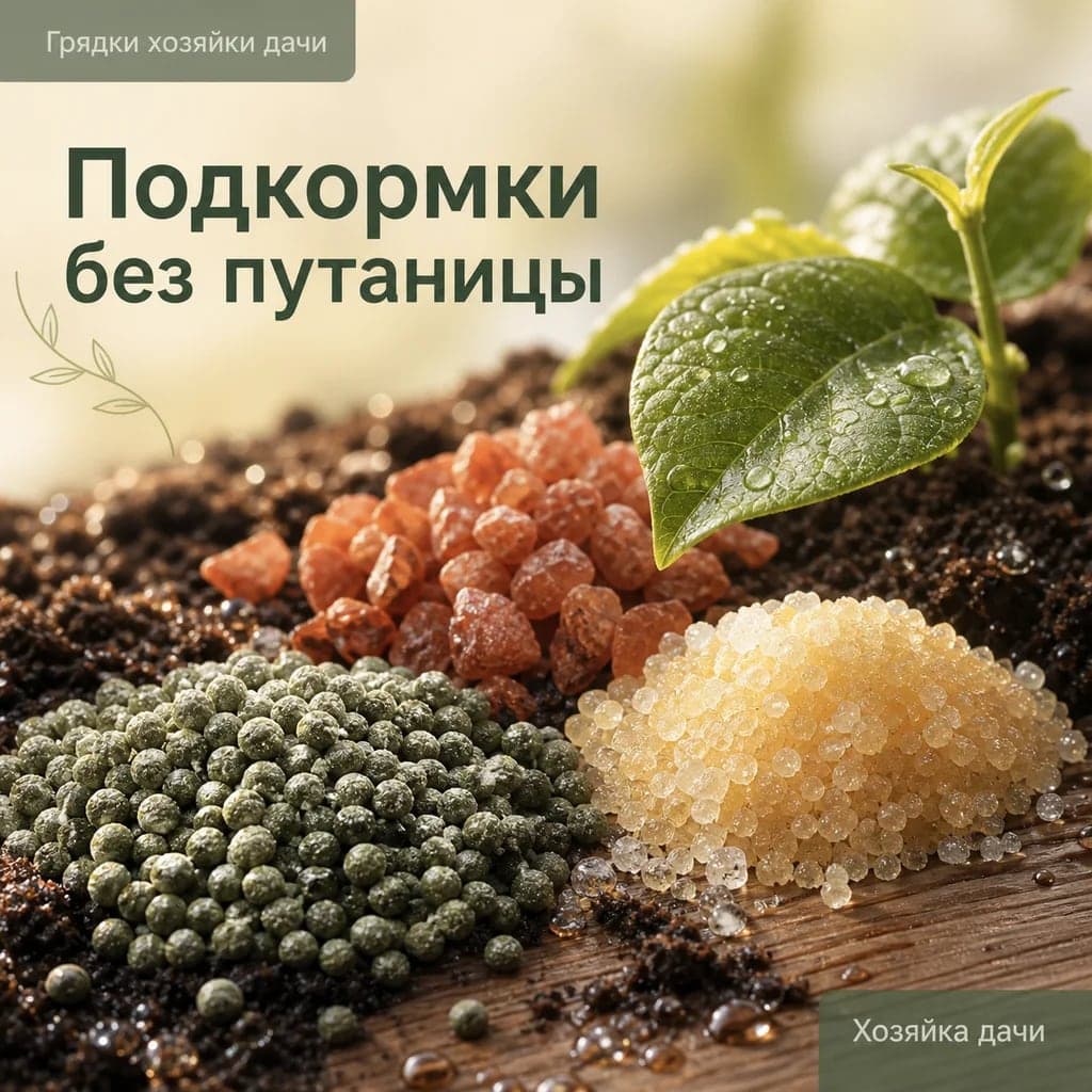 Подкормки без путаницы