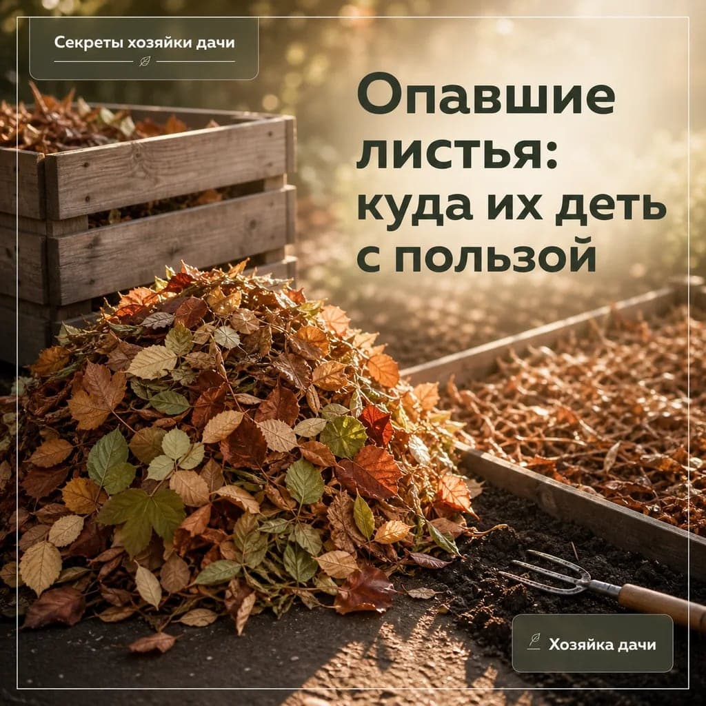 Опавшие листья: куда их деть с пользой