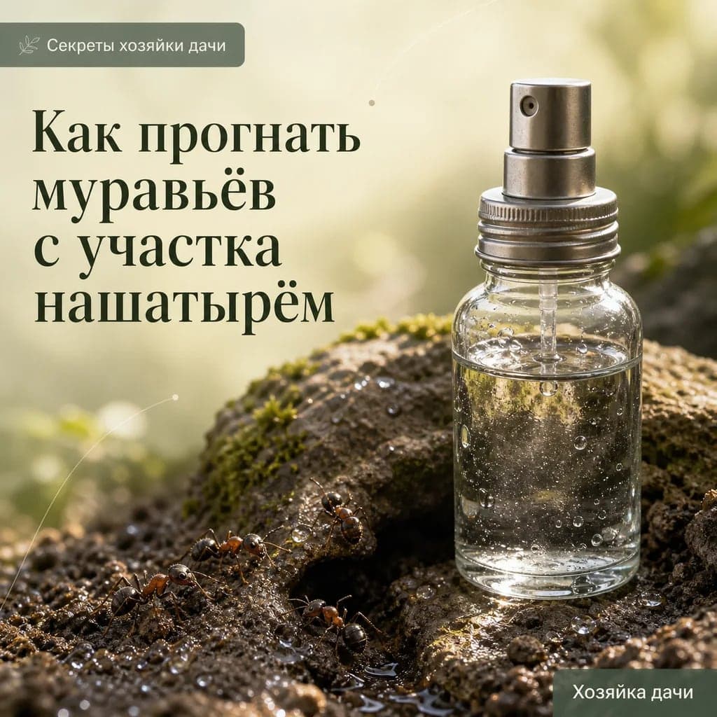 Как прогнать муравьёв с участка нашатырём