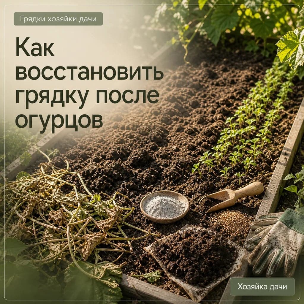 Как восстановить грядку после огурцов