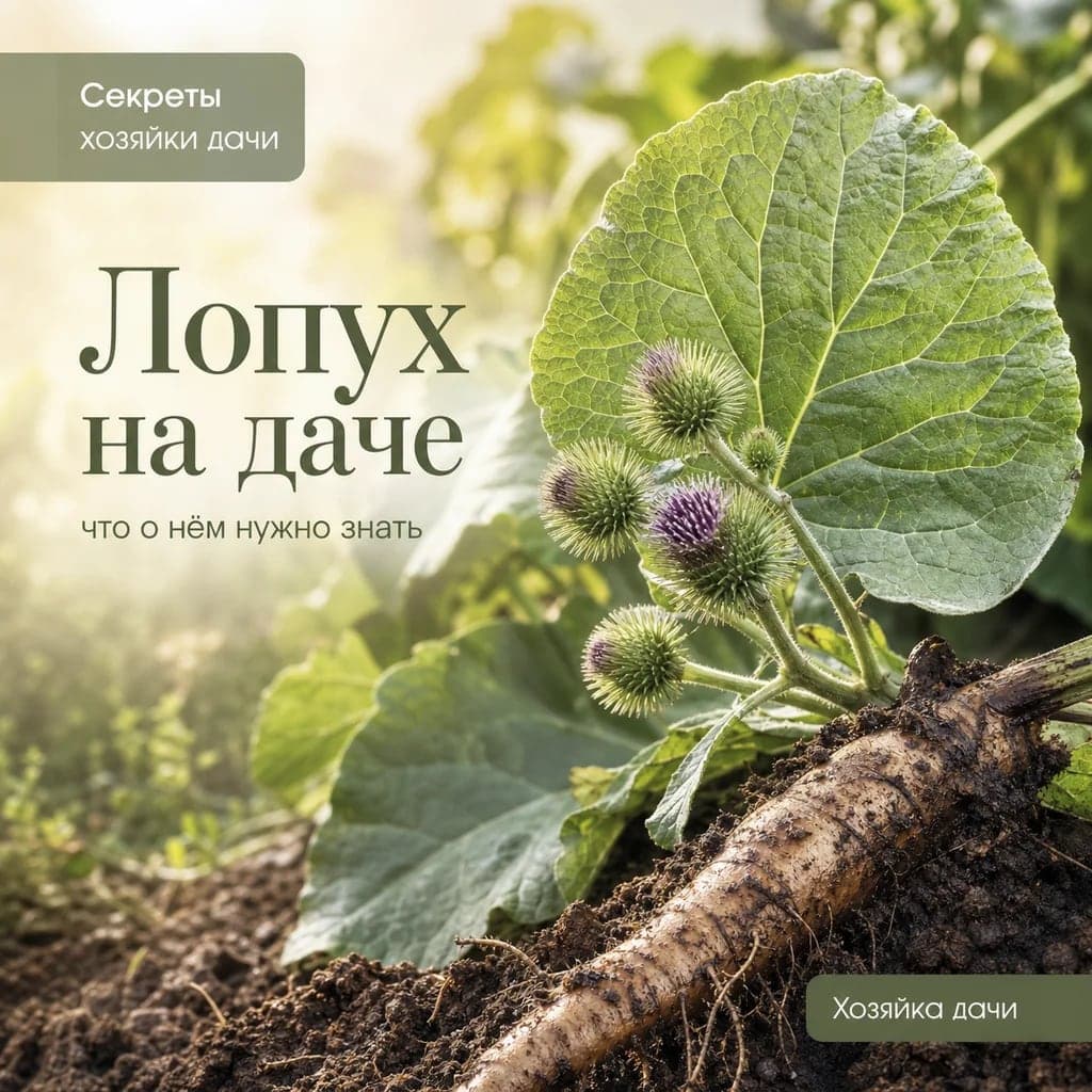Лопух на даче: что о нём нужно знать