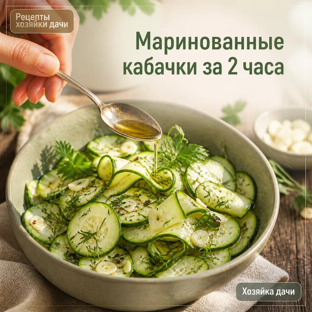 Маринованные кабачки за 2 часа