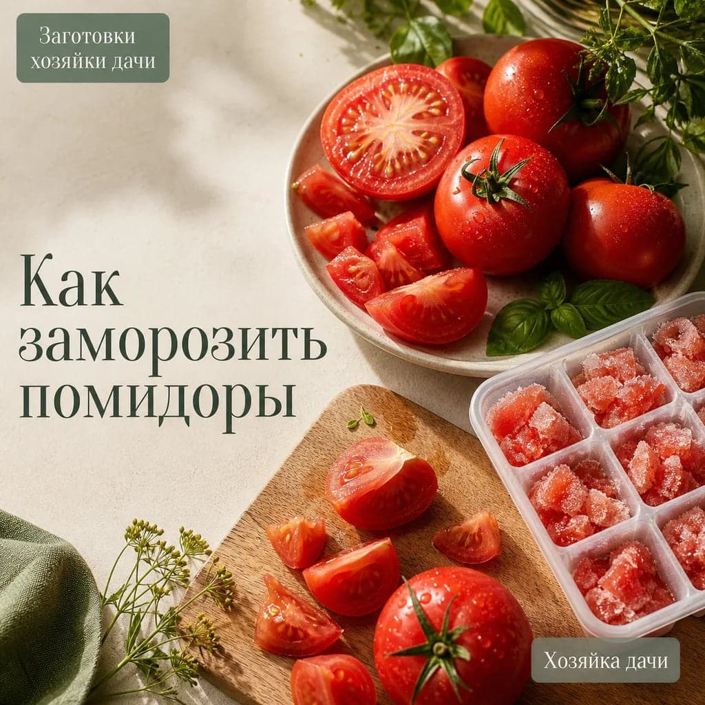 Как заморозить помидоры