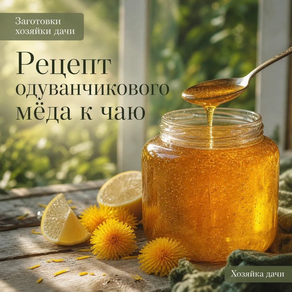 Рецепт одуванчикового «мёда» к чаю