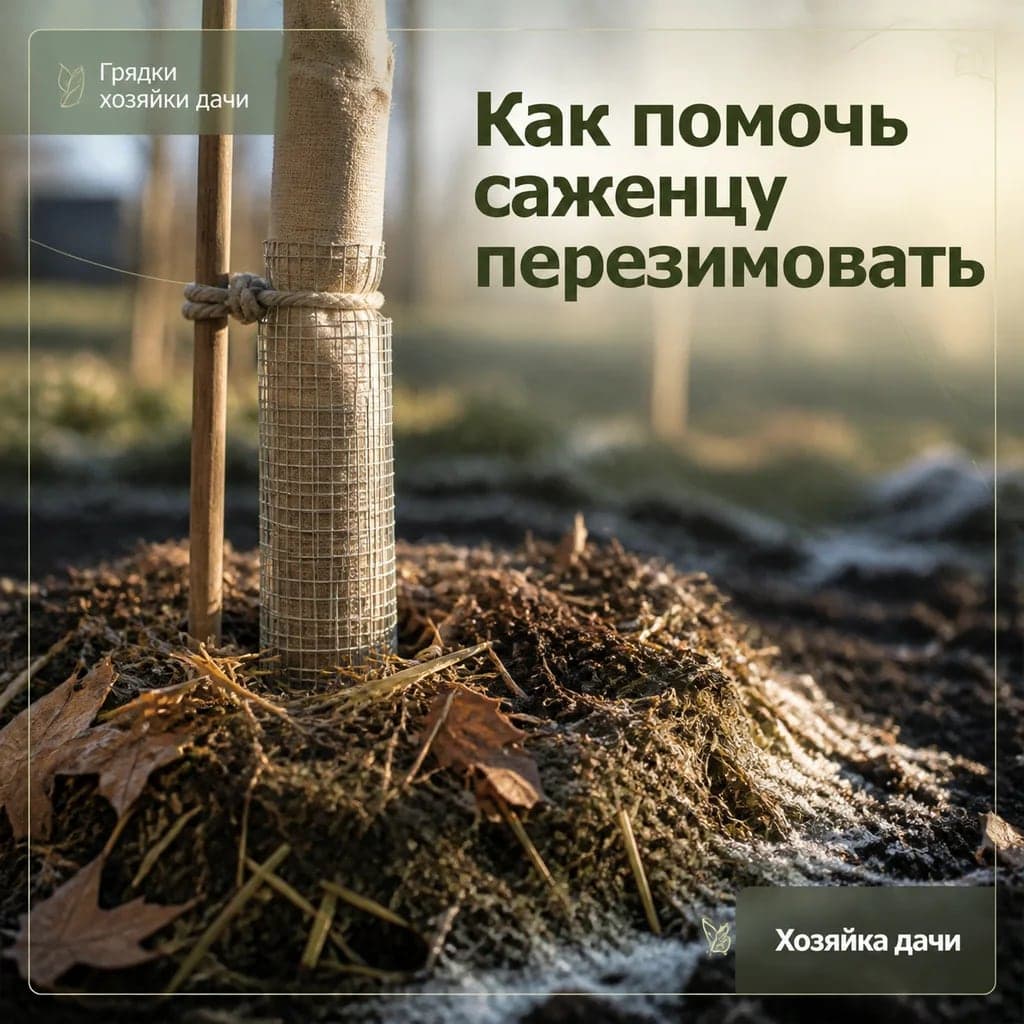 Как помочь саженцу перезимовать после осенней посадки