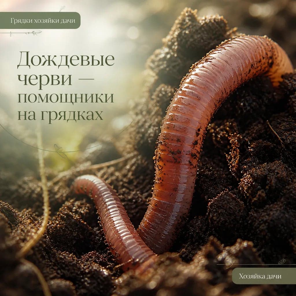 Дождевые черви — помощники на грядках