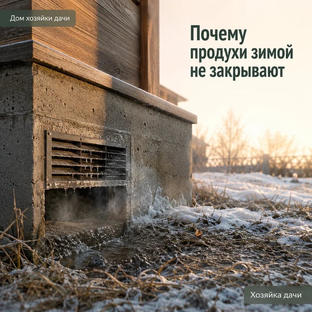 Почему продухи в фундаменте зимой лучше не закрывать