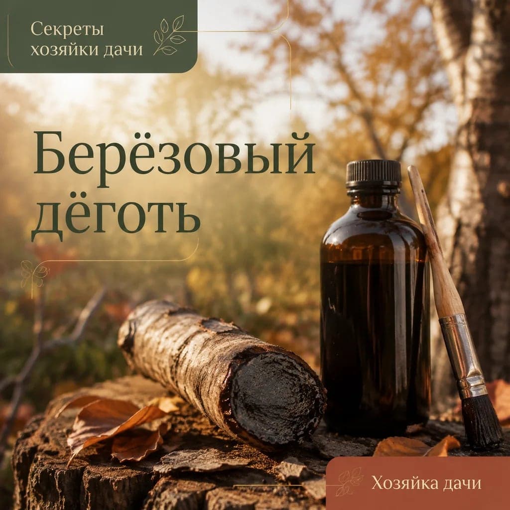 Берёзовый дёготь советуют использовать осенью против мышей и вредителей