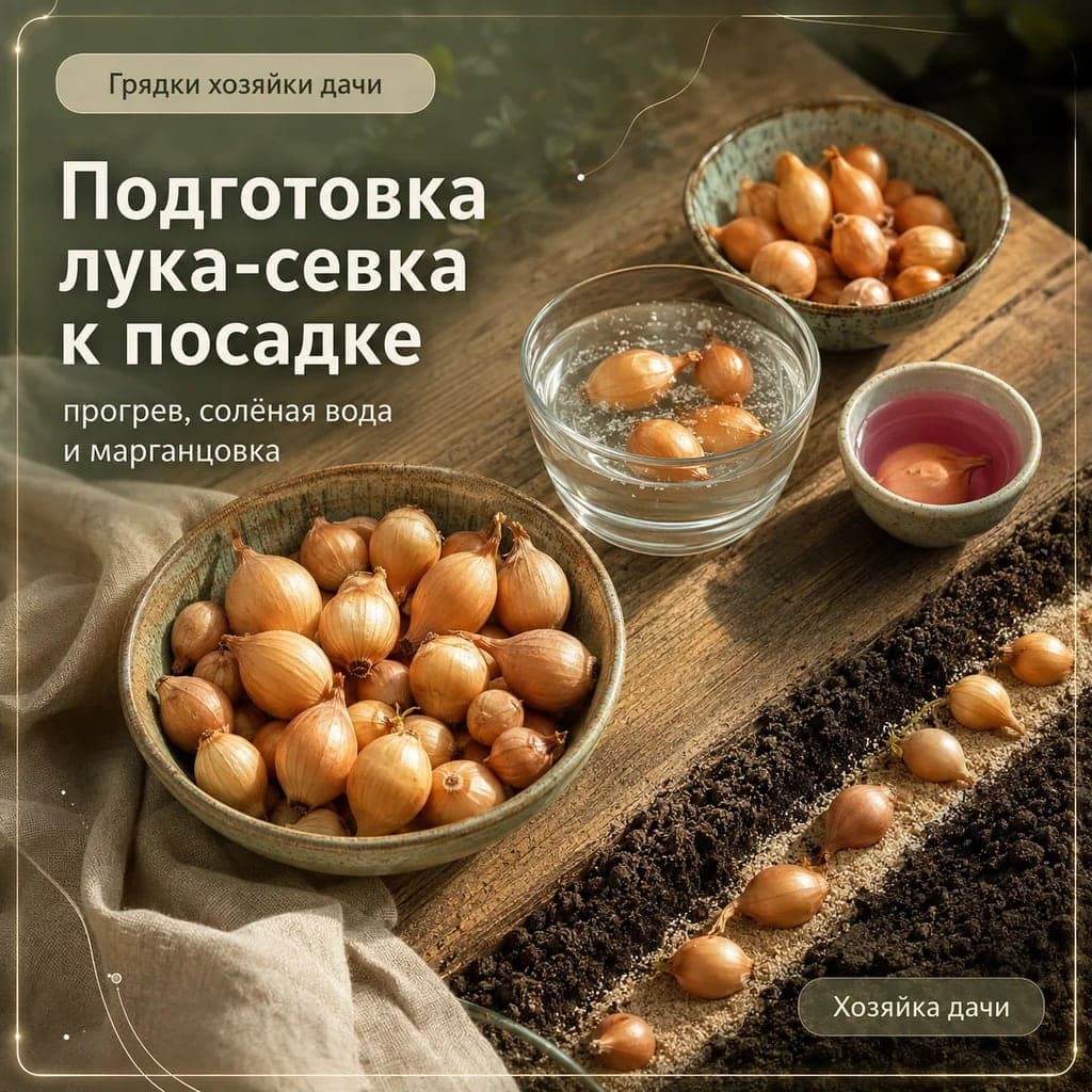 Как подготовить лук-севок к посадке: прогрев, солёная вода и марганцовка