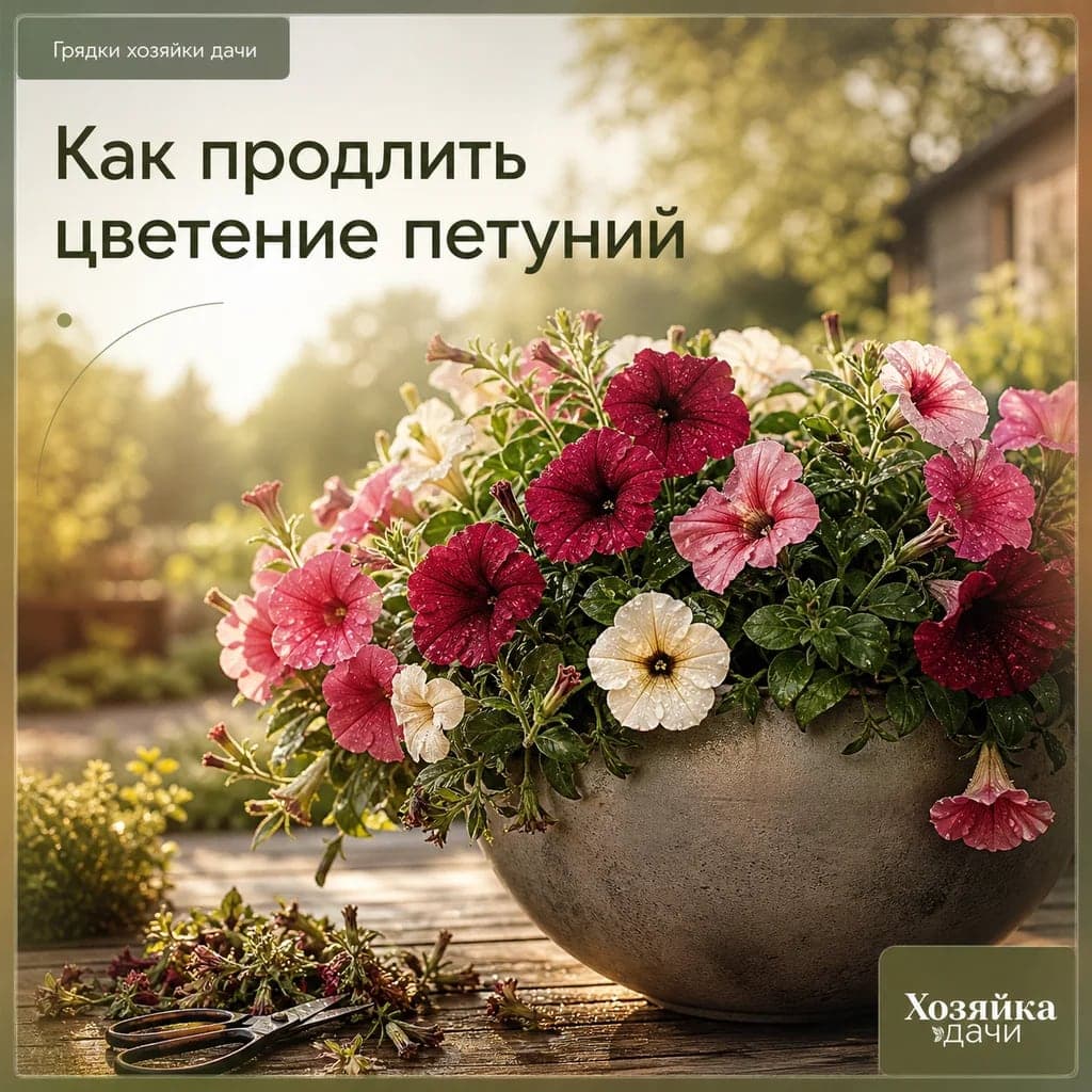 Как продлить цветение петуний