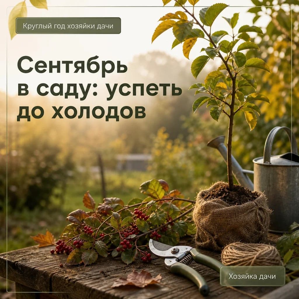 Сентябрь в саду: что успеть сделать до холодов