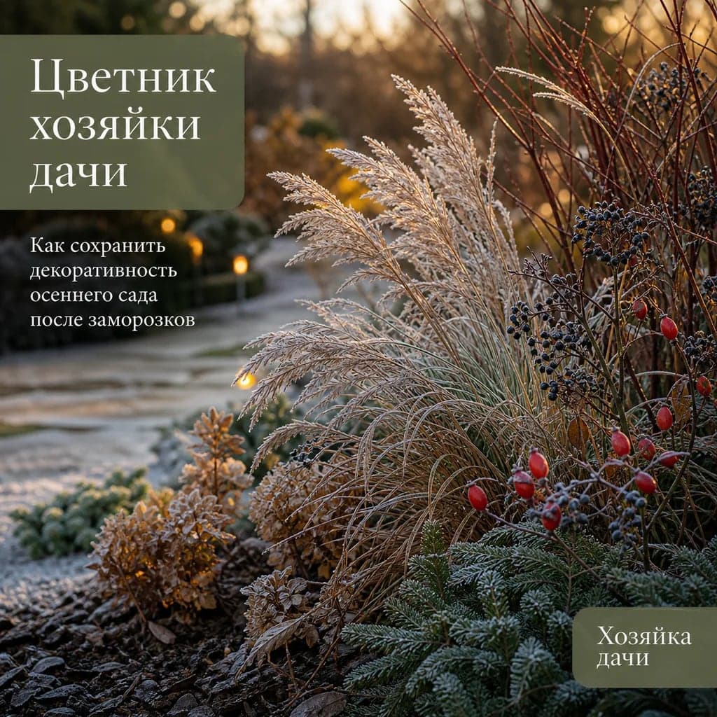 Как сохранить декоративность осеннего сада после заморозков