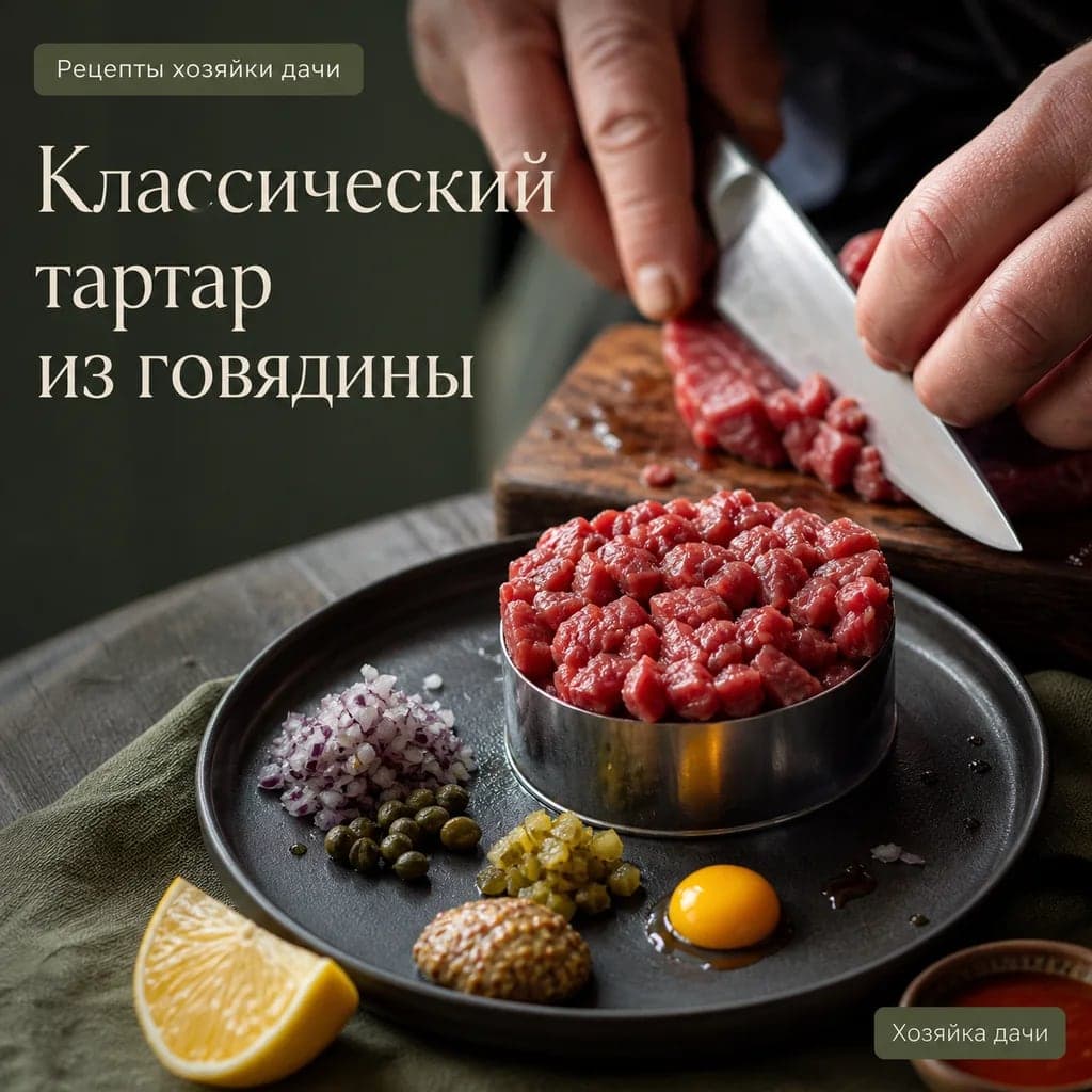 Классический тартар из говядины