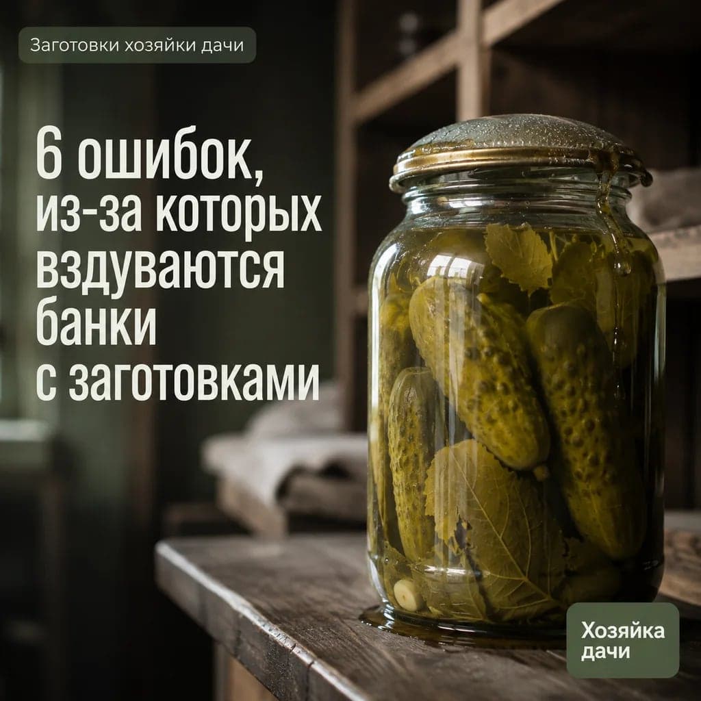 6 ошибок, из-за которых вздуваются банки с заготовками