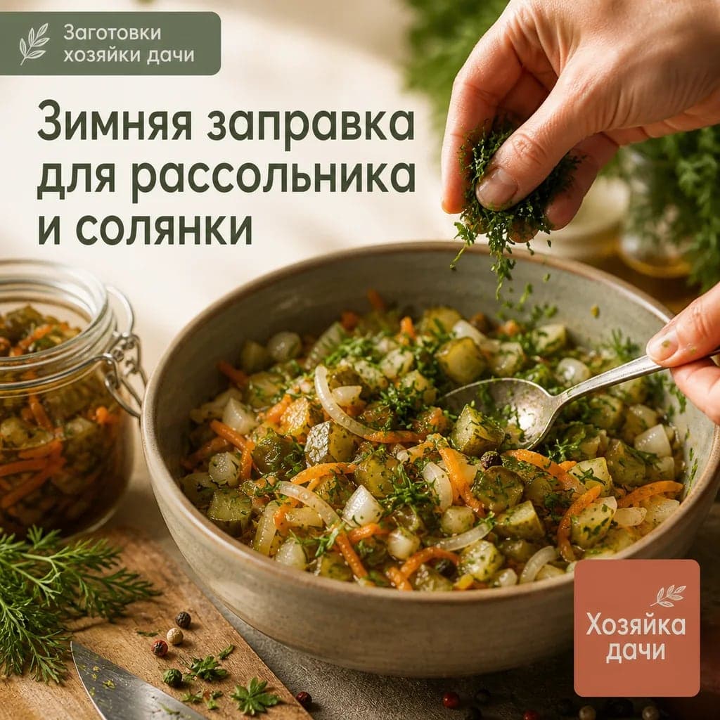 Зимняя заправка для рассольника и солянки