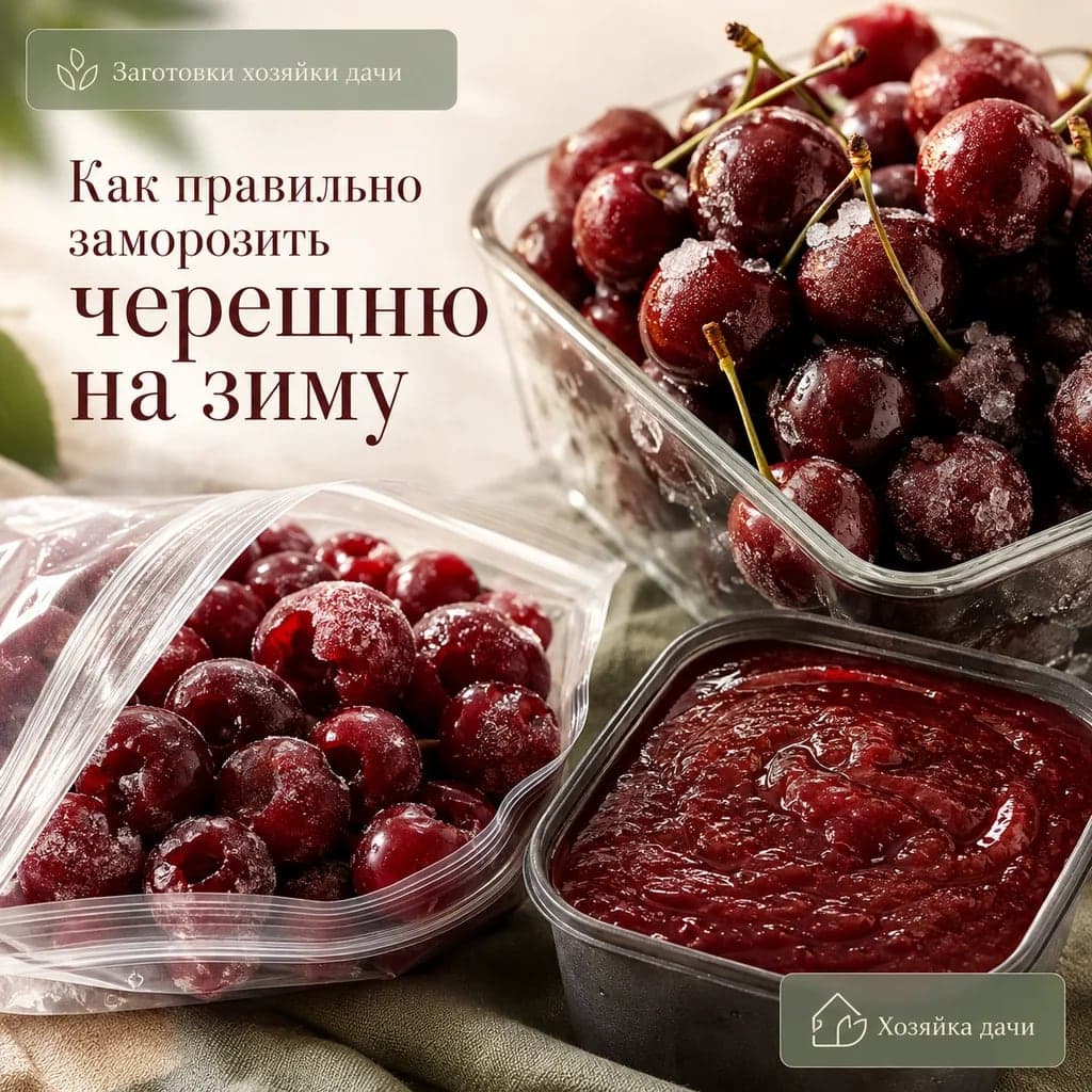 Как правильно заморозить черешню на зиму