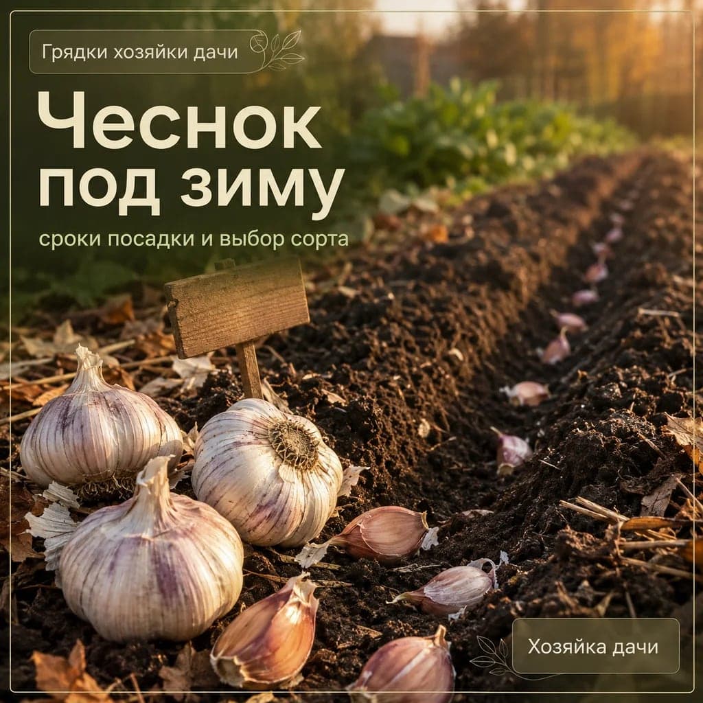 Чеснок под зиму: сроки посадки и выбор сорта