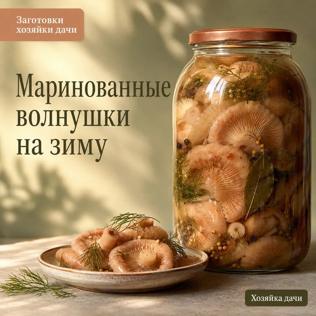 Маринованные волнушки на зиму в банках: пошаговый рецепт