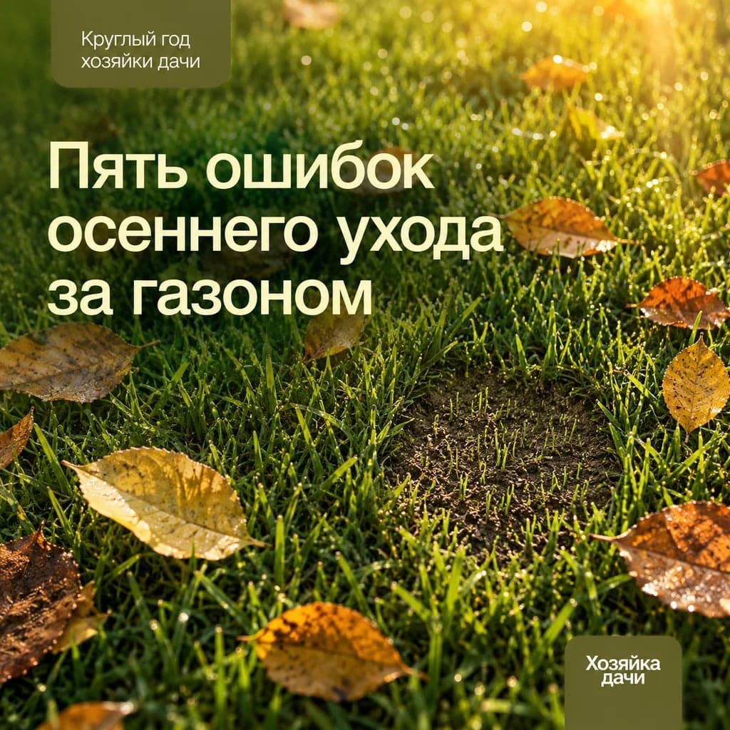 5 ошибок осеннего ухода за газоном