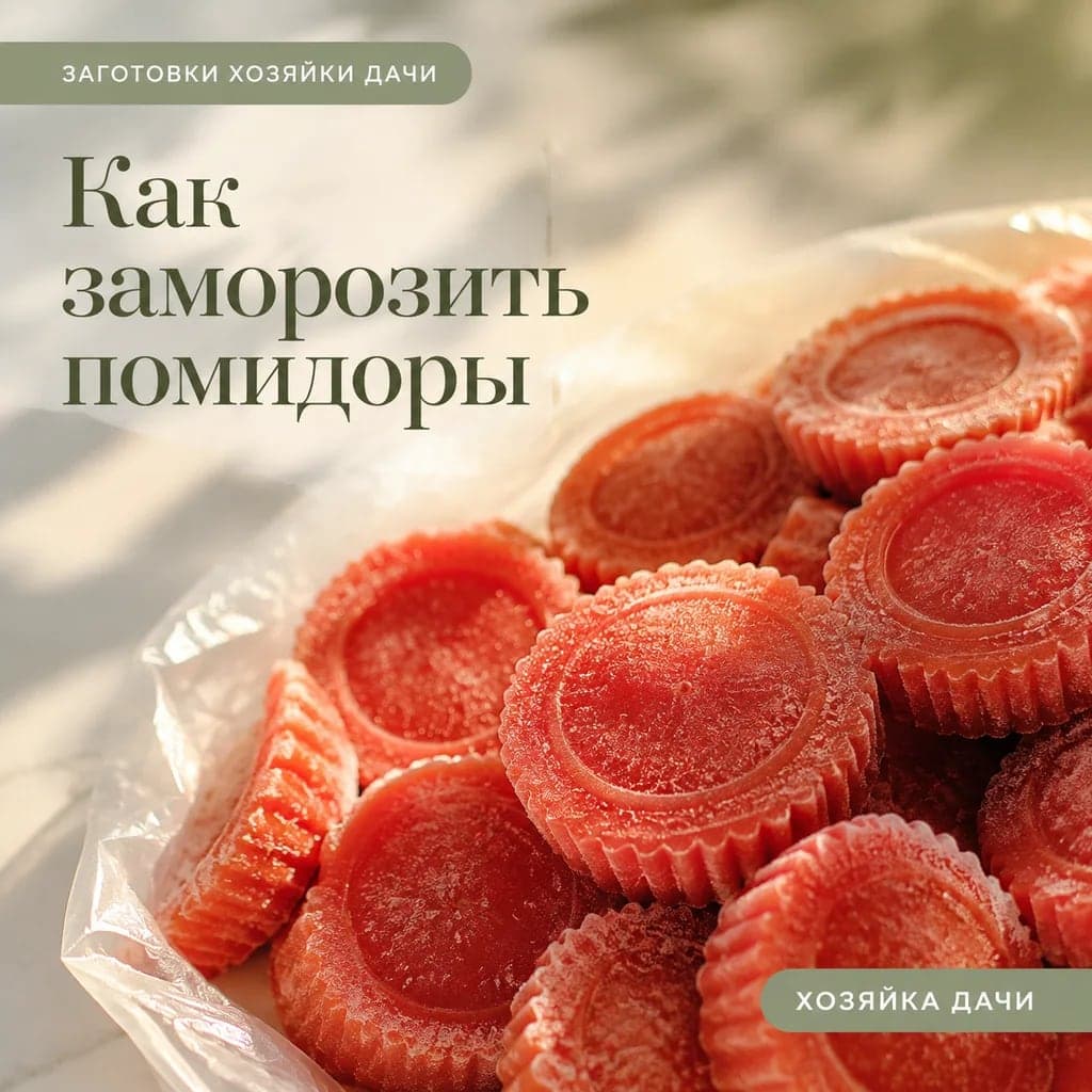 Как заморозить помидоры для зимних блюд