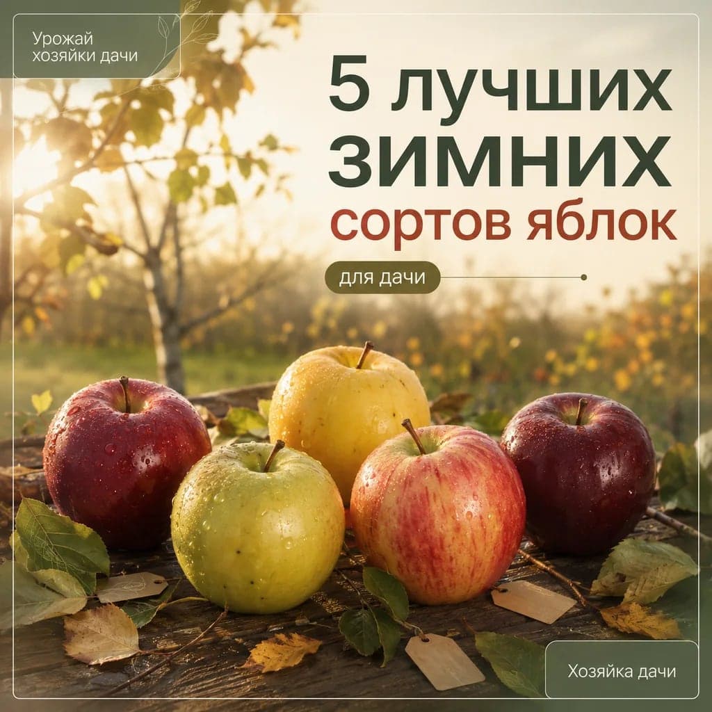 5 лучших зимних сортов яблок для дачи