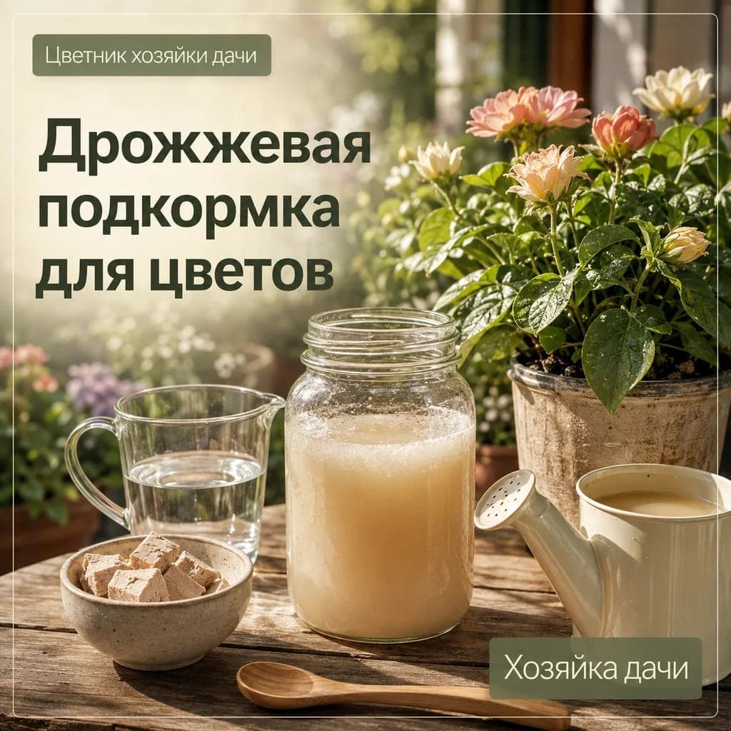 Как приготовить дрожжевую подкормку для цветов