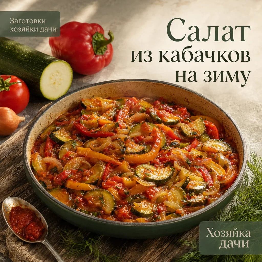 Салат из кабачков на зиму