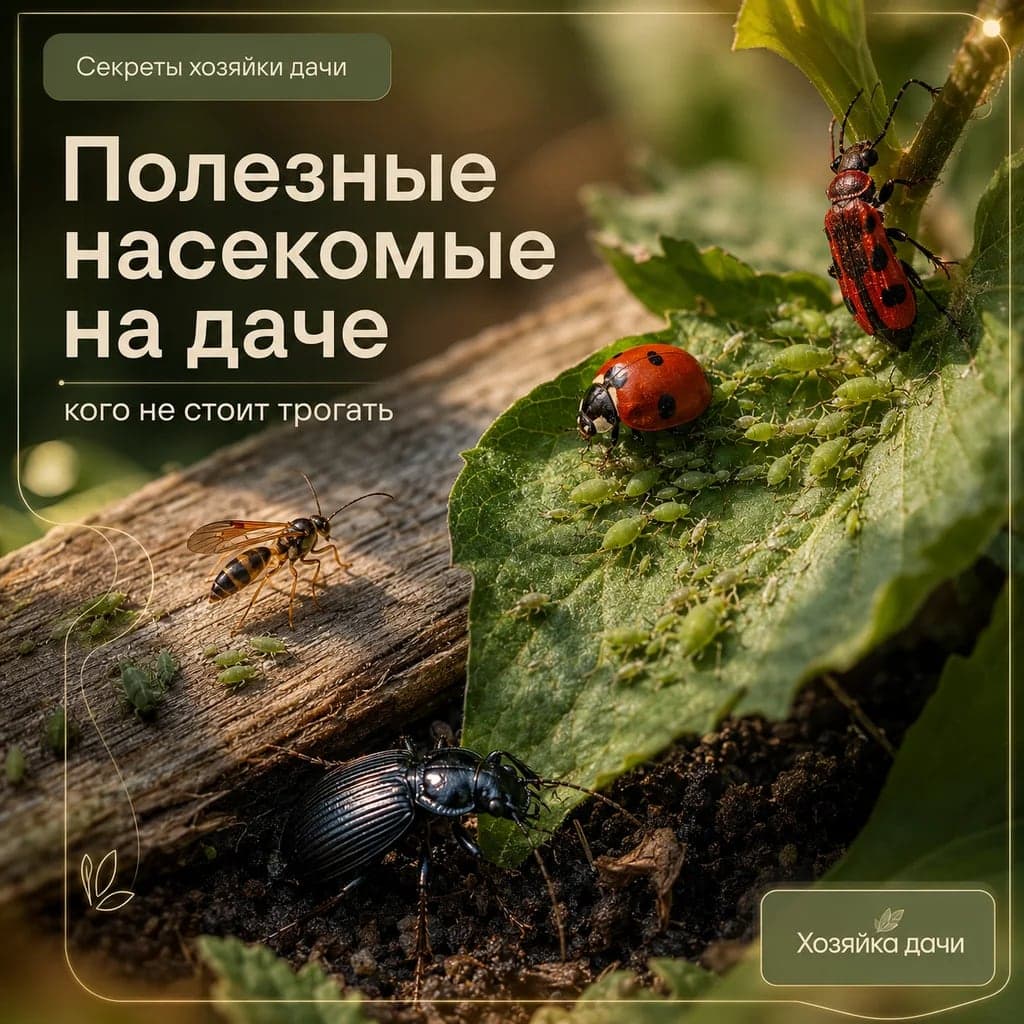 Полезные насекомые на даче: кого не стоит трогать