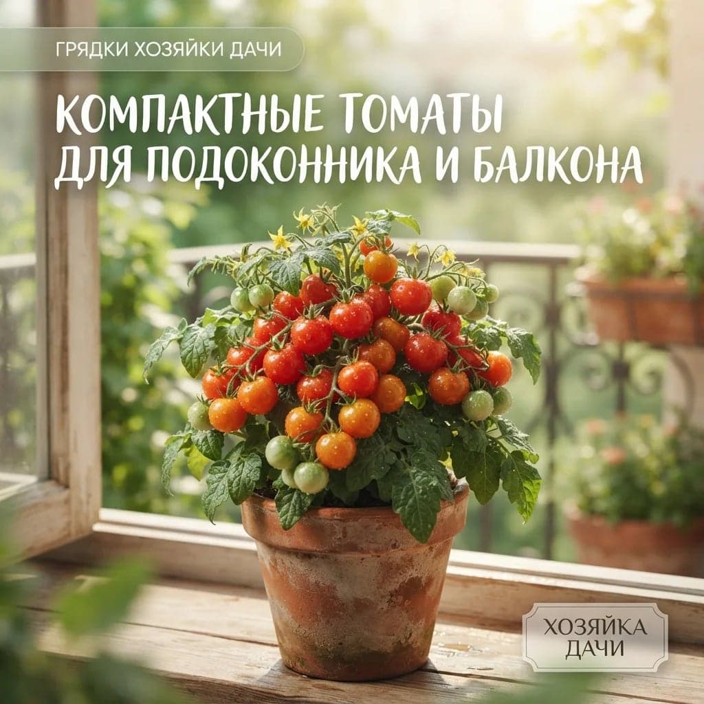 Компактные сорта томатов для выращивания на подоконнике и балконе