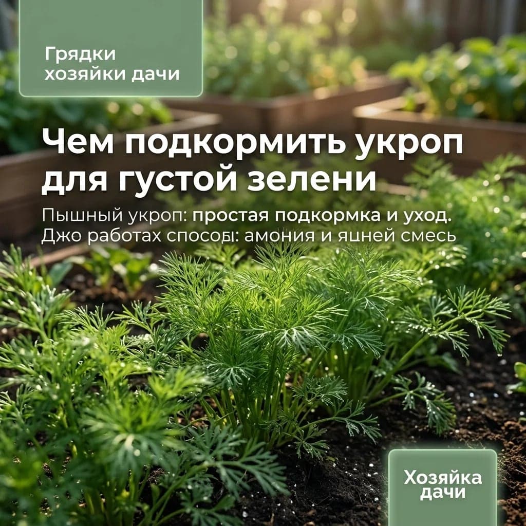 Чем подкормить укроп для густой зелени