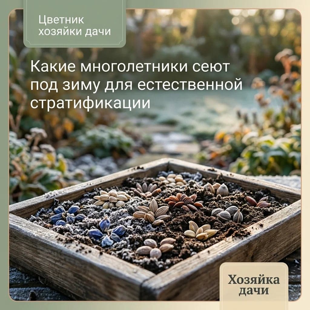 Какие многолетники сеют под зиму для естественной стратификации