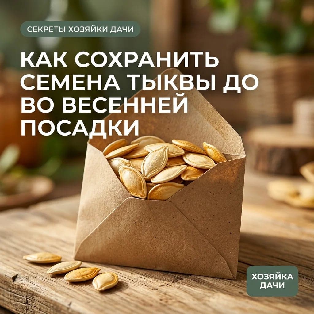 Как сохранить семена тыквы до весенней посадки
