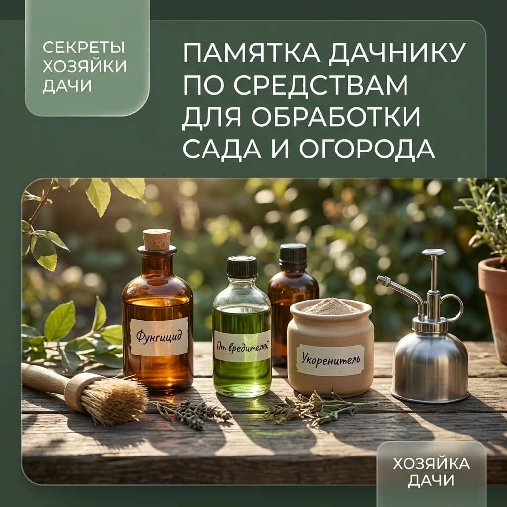 Памятка дачнику по средствам для обработки сада и огорода