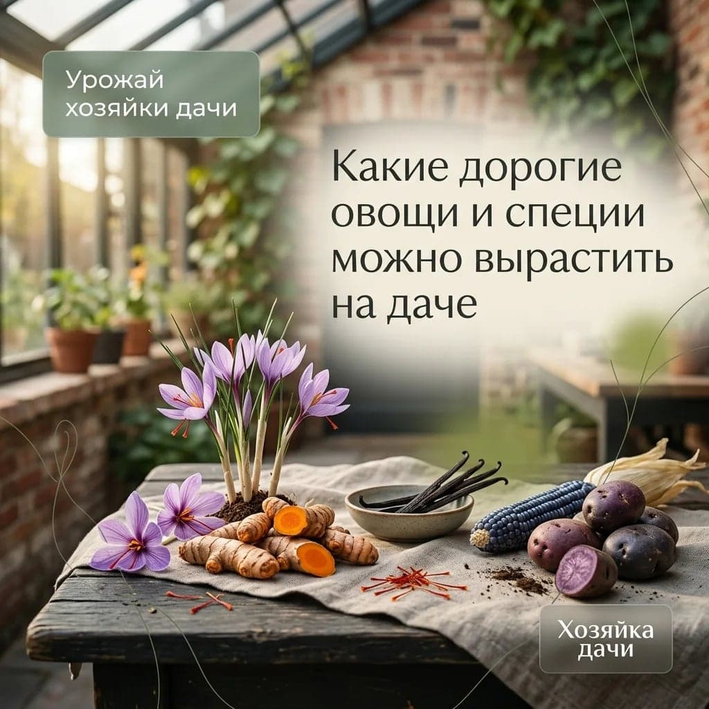 Какие дорогие овощи и специи можно вырастить на даче
