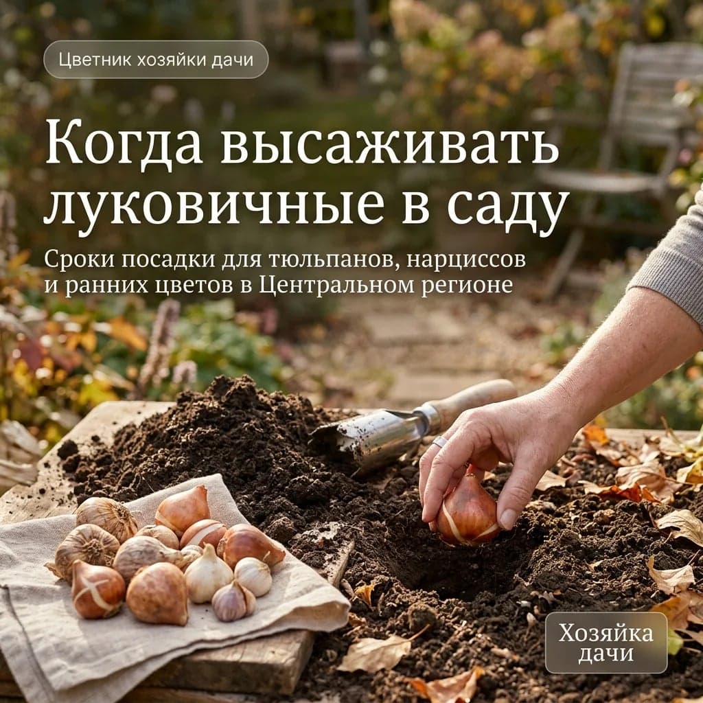 Когда высаживать луковичные в саду