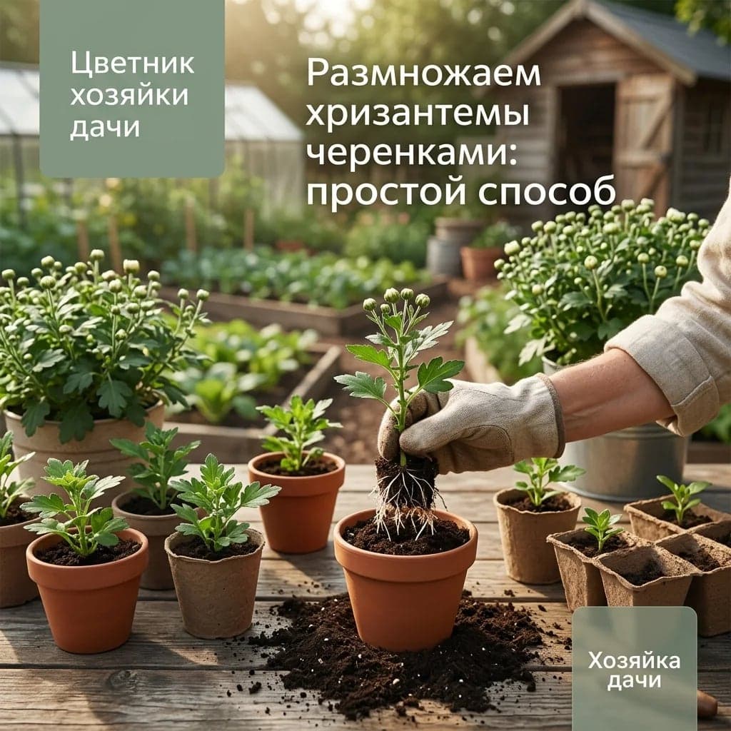 Размножаем хризантемы черенками: простой способ
