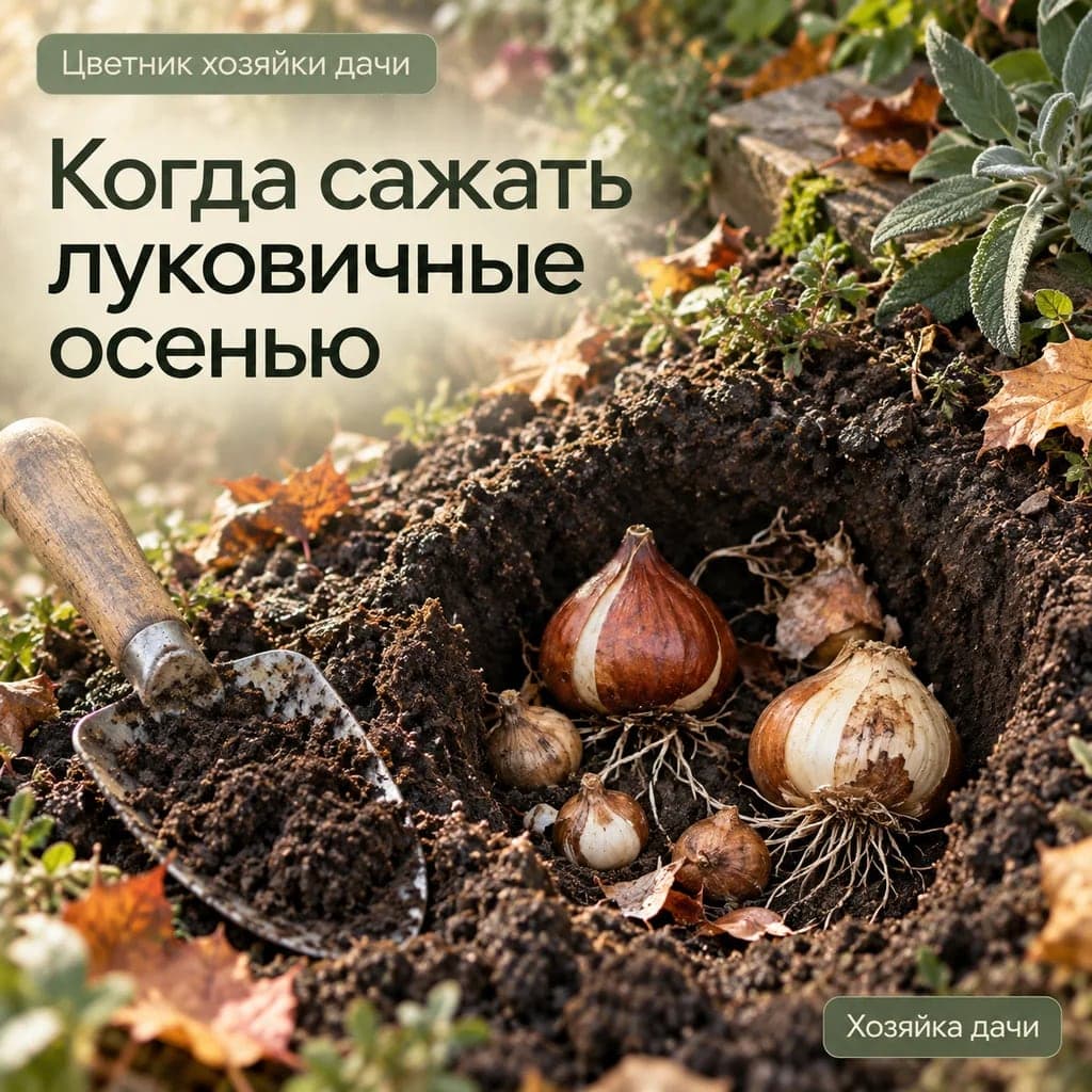 Когда сажать тюльпаны, нарциссы и другие луковичные осенью