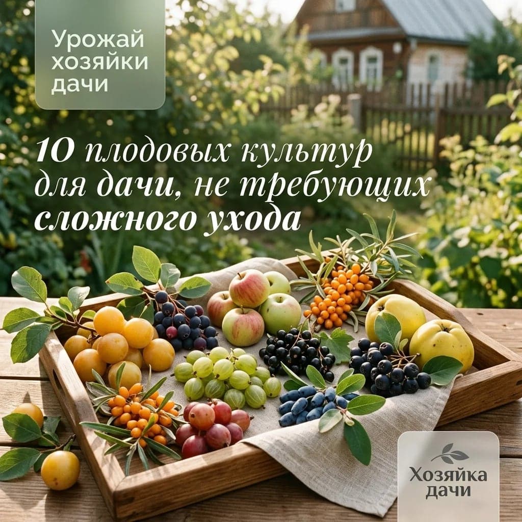 10 плодовых культур для дачи, не требующих сложного ухода