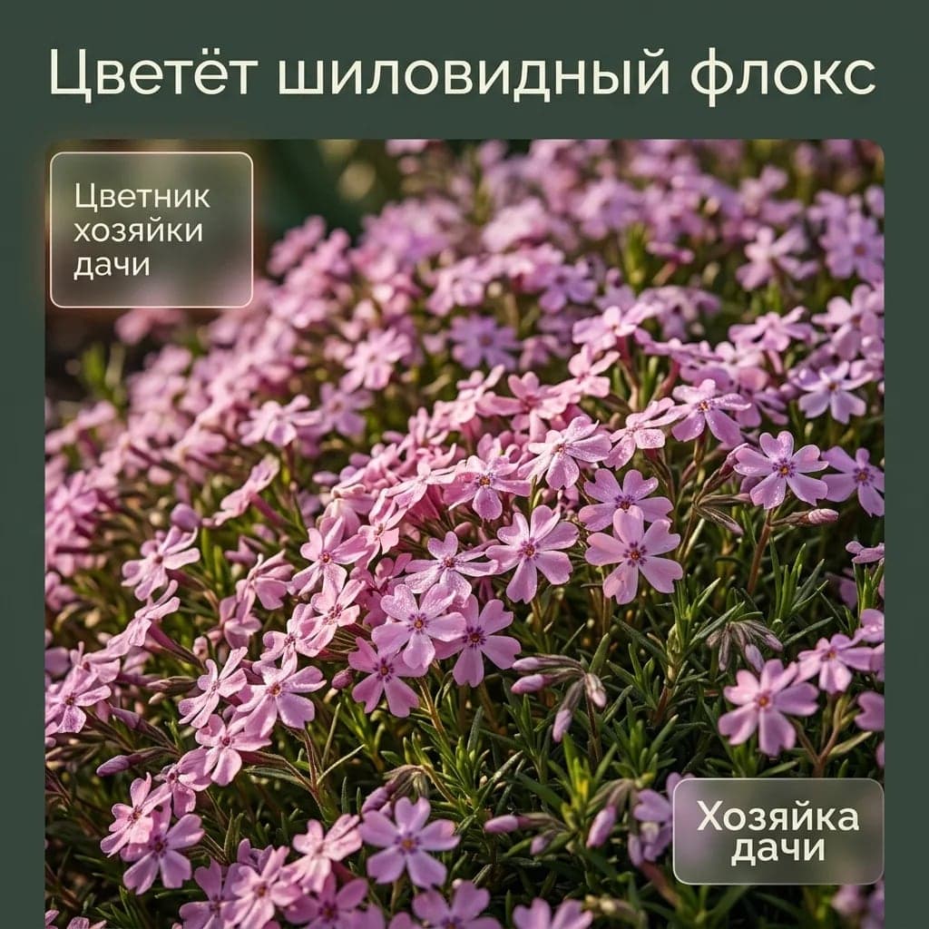 Цветёт шиловидный флокс