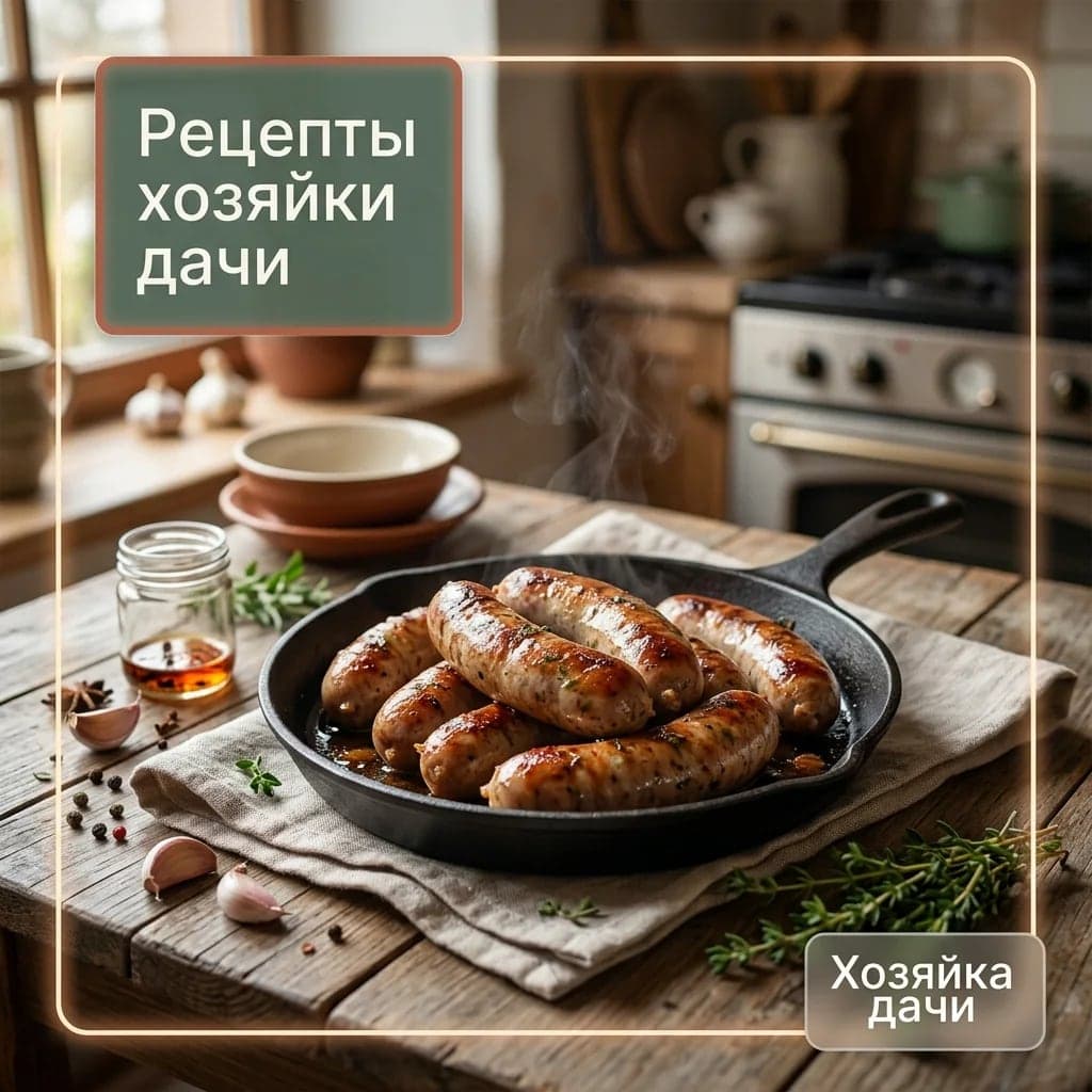🌭 Сочная домашняя колбаса — готовим сами