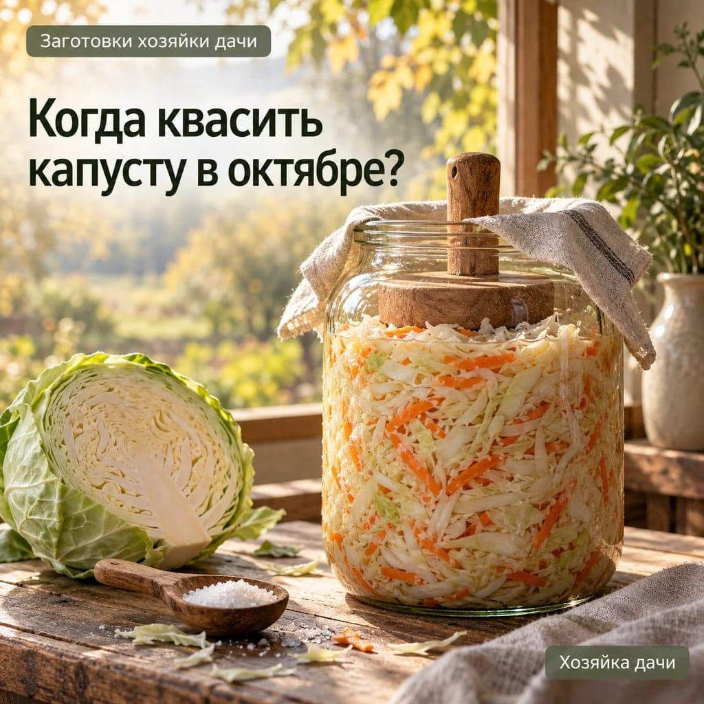 🥬 Когда квасить капусту в октябре 2026 года?