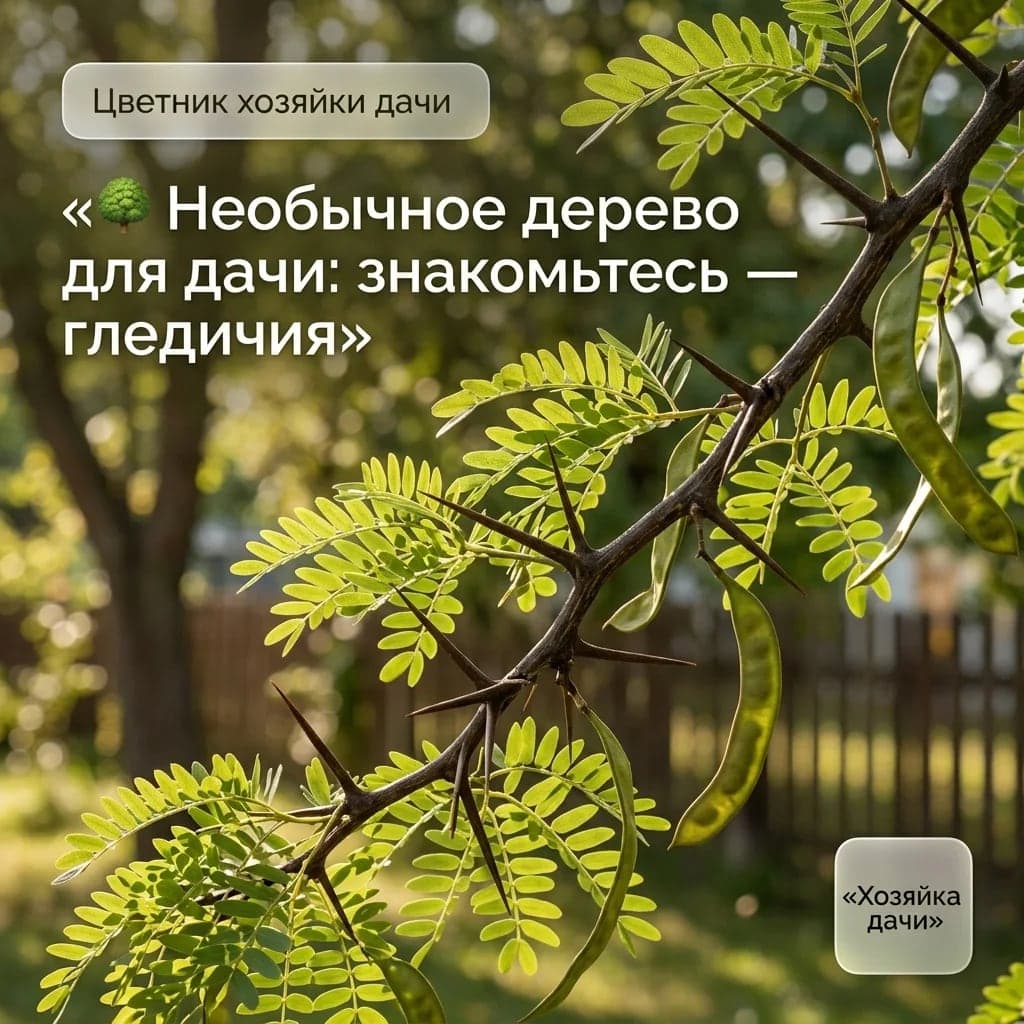 🌳 Необычное дерево для дачи: знакомьтесь — гледичия