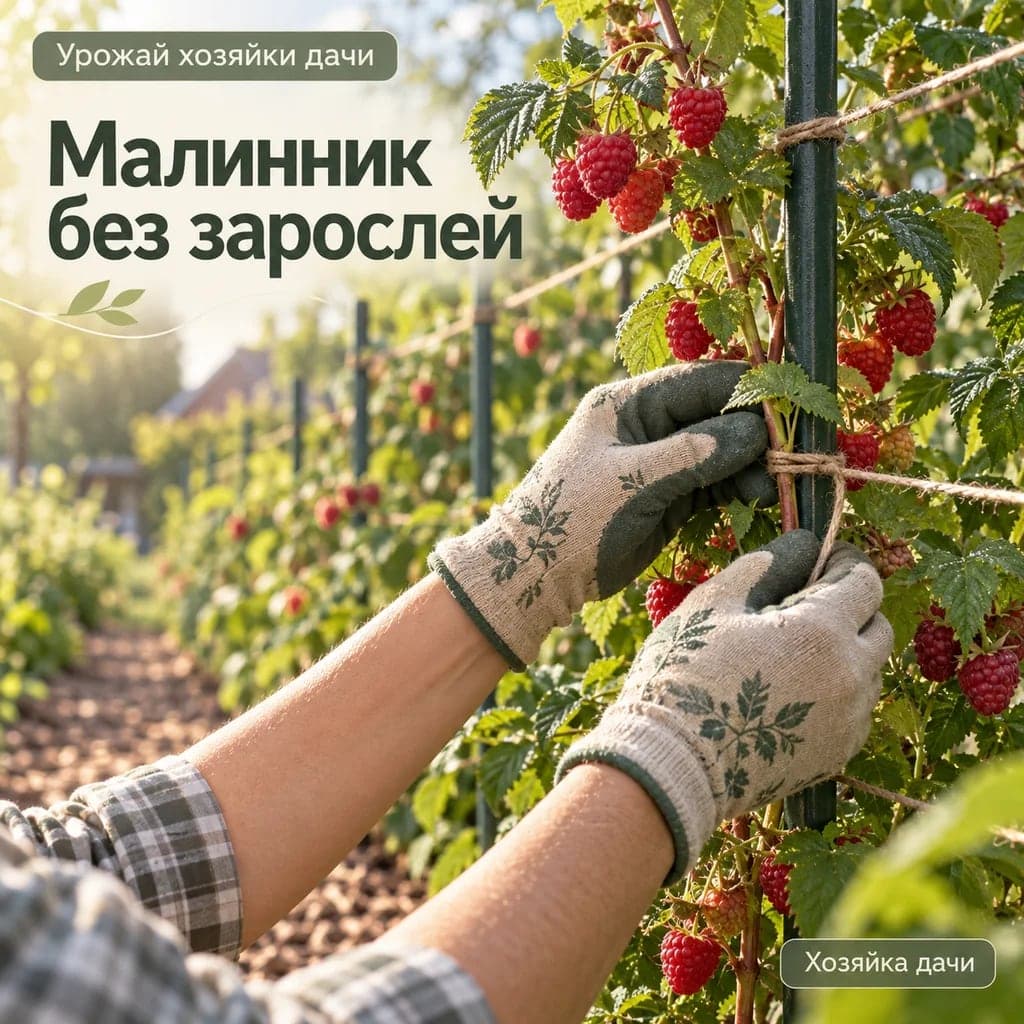🍓 Малинник без зарослей: как оформить его красиво и удобно