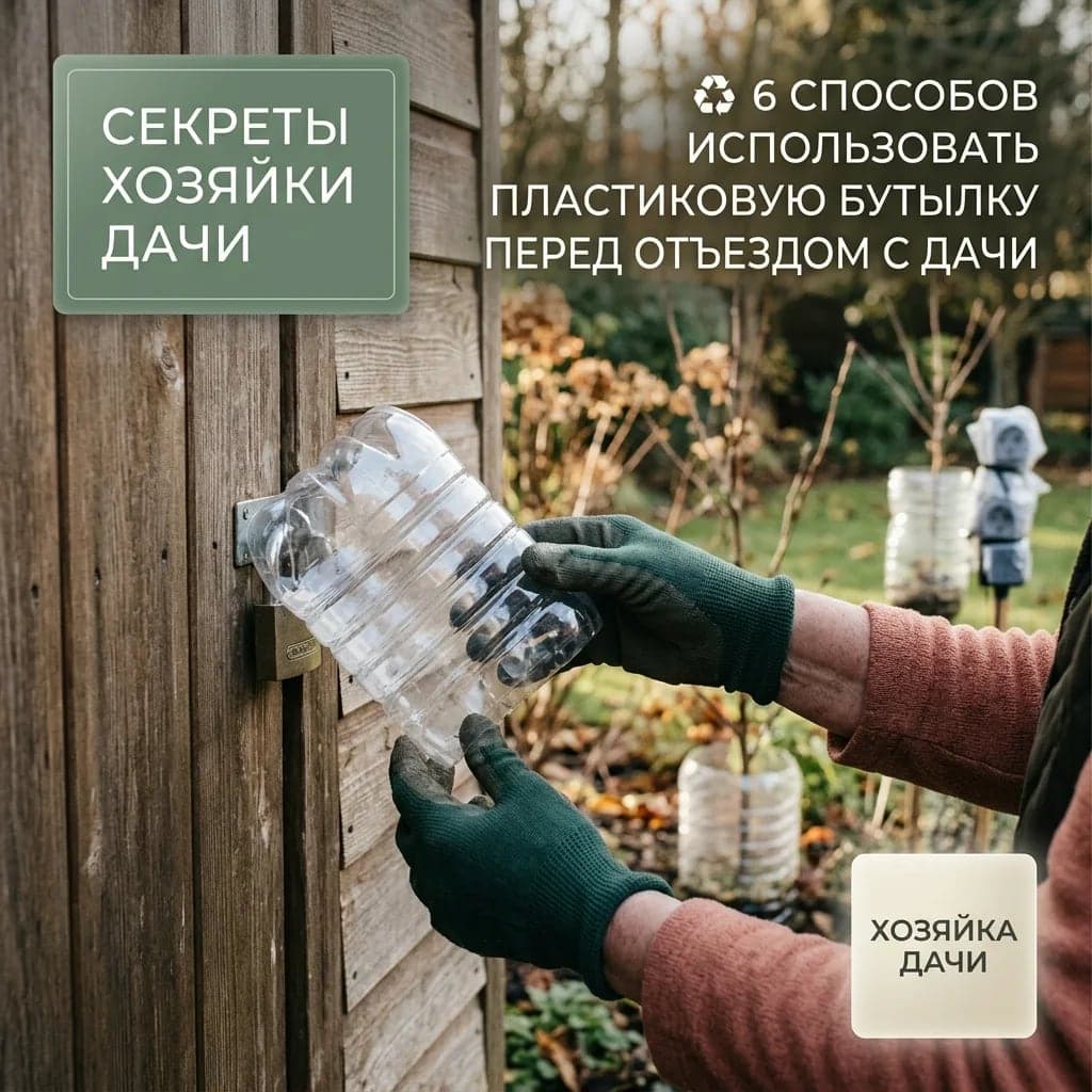 ♻️ 6 способов использовать пластиковую бутылку перед отъездом с дачи