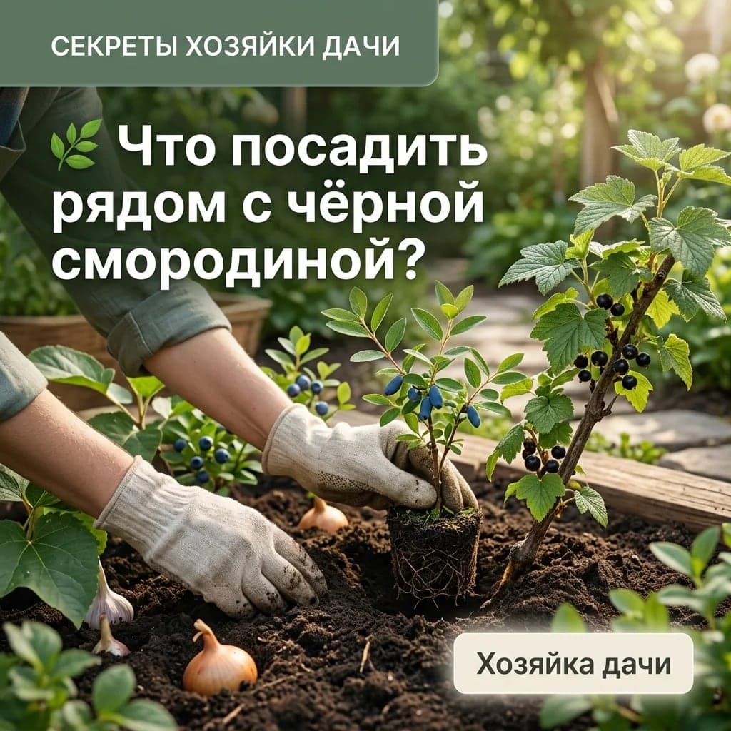 🌿 Что посадить рядом с чёрной смородиной?