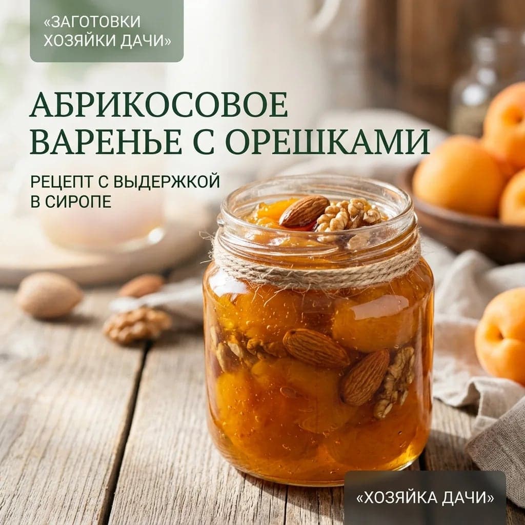 Абрикосовое варенье с орешками