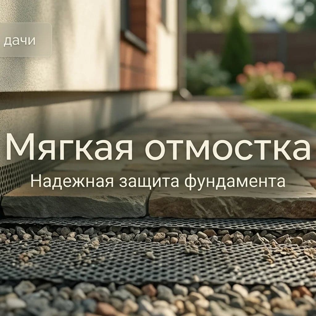 Мягкая отмостка: как защитить фундамент без лишнего бетона