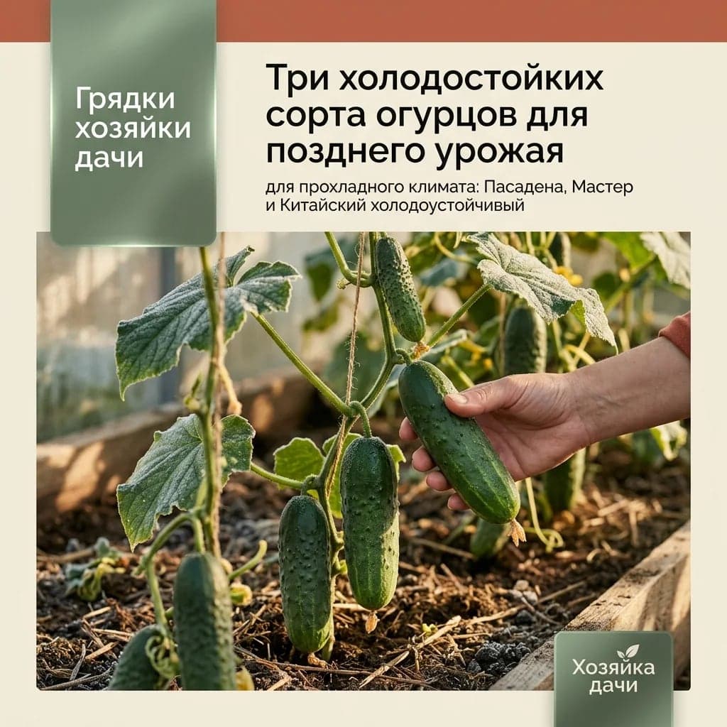 Три холодостойких сорта огурцов для позднего урожая