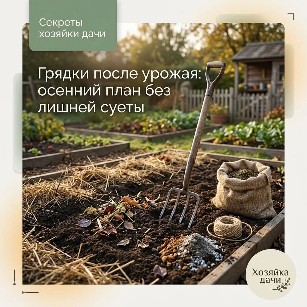Грядки после урожая: осенний план без лишней суеты